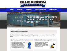 Tablet Screenshot of blueribbonindustries.com